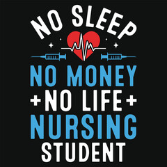 Best awesome nurse or nursing typography or graphics tshirt design
