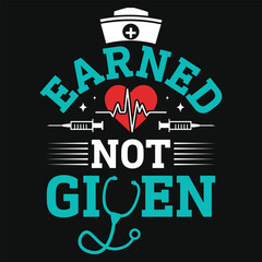 Obraz premium Best awesome nurse or nursing typography or graphics tshirt design