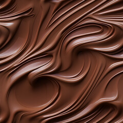 Naklejka premium Melted chocolate with milk seamless pattern texture