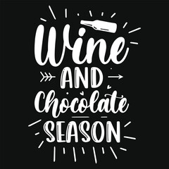 Wine drinking typographic tshirt design