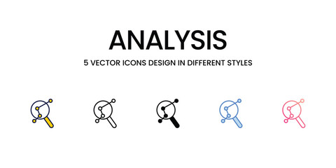 Analysis icon. Suitable for Web Page, Mobile App, UI, UX and GUI design.