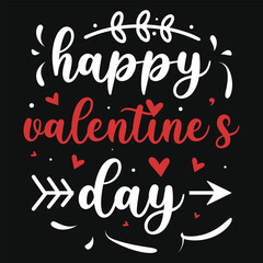 Best awesome valentine day typographic tshirt design