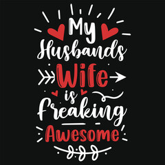Best awesome valentine day typographic tshirt design