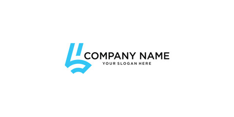 Simple letter L logo design with modern concept| premium vector