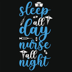 Best awesome nursing typography or graphics tshirt design