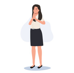 Fototapeta premium Smiling Thai University Student in uniform is Sawasdee, Wai Greeting