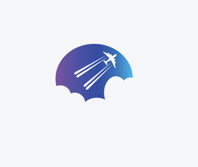 modern color agency travel check business logo. transport, logistics delivery logo design