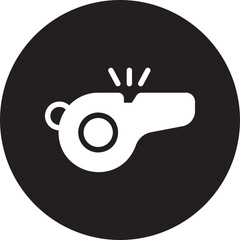 whistles glyph icon