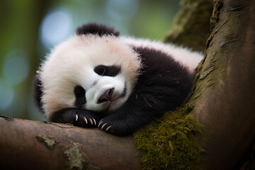 Obraz premium panda in tree