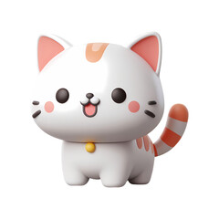 3d cute cate. Realistic 3d high quality isolated render	
