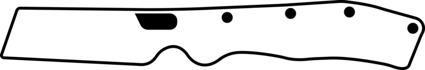 Pocket Knife Icon in trendy line style. Vintage hand drawn travel element, camping equipment. Camp knife symbol editable stock. knife icon or logo isolated sign symbol on transparent background.