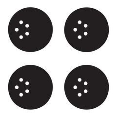 Obraz premium golf ball glyph icon