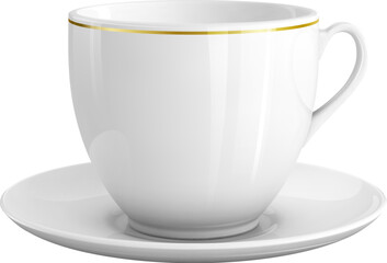 Realistic vector illustration of cup of coffee.