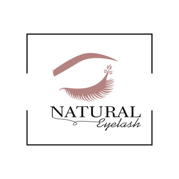 BEAUTY EYELASH EXTENTION DESIGN LOGO