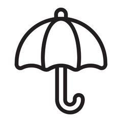 umbrella line icon - obrazy, fototapety, plakaty