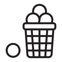 basket line icon