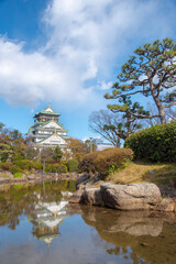 The castle is one of Japan's most famous landmarks and it played a major role in the unification of Japan during the sixteenth century, Osaka Castle Japan