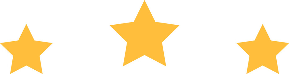 Vector illustration concept of golden stars isolated on white background