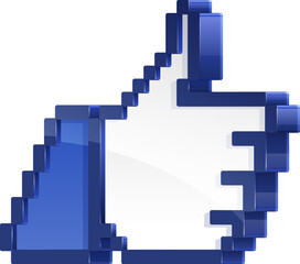 Fototapeta premium Realistic high detailed vector illustration of thumb up concept