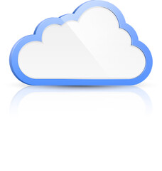Realistic high detailed vector illustration of cloud computing concept