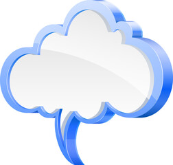 High detailed vector illustration of speech bubble concept