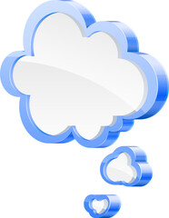 High detailed vector illustration of speech bubble concept