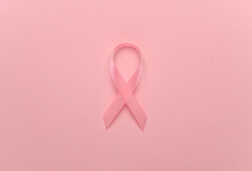 Pink ribbon, breast cancer awareness symbol