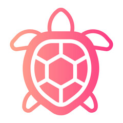 Fototapeta premium turtle gradient icon