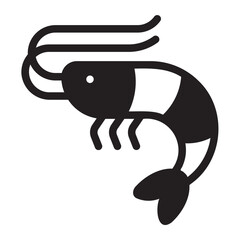 Shrimp glyph icon