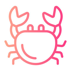 crab gradient icon