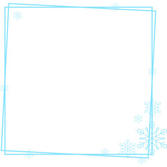 Winter Snowflake Frame
