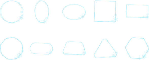 Winter Snowflake Frame
