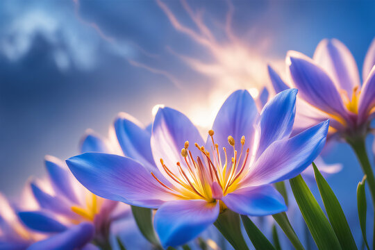 lotus flower on sky