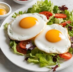fried eggs and bacon