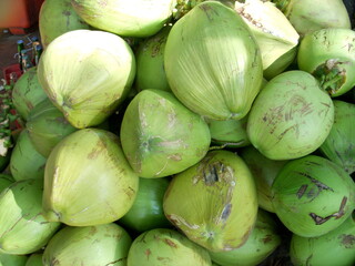 green coconuts