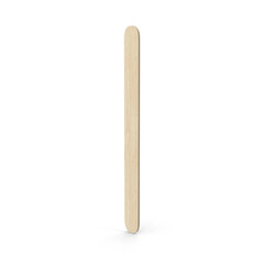 3D rendering Wooden Ice cream sticks isolated on a white background