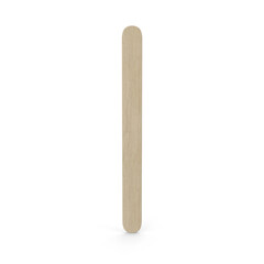 3D rendering Wooden Ice cream sticks isolated on a white background