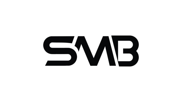 SMB Letter Initial Logo Design Template Vector Illustration, Modern logo design vector icon.
