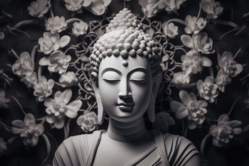 Buddha statue - generative ai