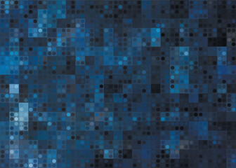 Fototapeta premium blue digital abstract pixel vector background