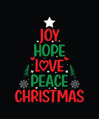 Joy hope love peace Christmas Christmas t shirt