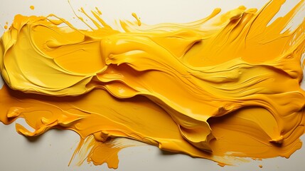 Generative AI. Yellow paint