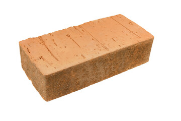 interior brick for construction close-up on a white background, great detail
