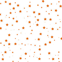Pattern with stars isolated on transparent background PNG