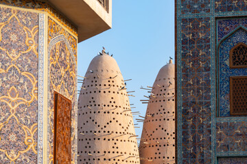Obraz premium Pigeon Towers in the Katara Cultural Village Photo, Katara Doha, Qatar (Katar)