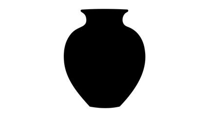 Jug icon. Black jug silhouette isolated on white background. Water jug icon. Vector illustration