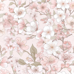 Sakura Serenade: A Pastel Cherry Blossom Symphony,blossom background,background with cherry blossom