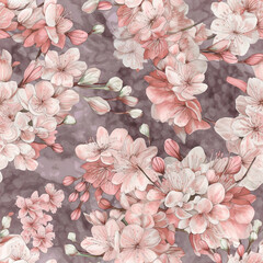 Sakura Serenade: A Pastel Cherry Blossom Symphony,blossom background,background with cherry blossom