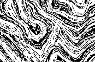 Grunge black texture background, veins, stripes, ink, chaos. Vector