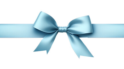 Naklejka premium Glistening Blue Satin Ribbon: Elegance and Shine on a Transparent Background, PNG